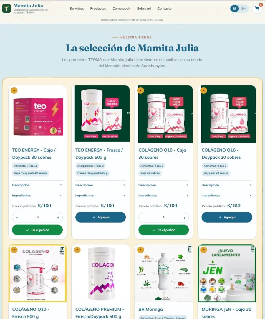 Catalogue produits